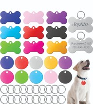 CUSTOM Laser ENGRAVED PERSONALIZED PET TAG ID DOG CAT NAME TAGS DOUBLE SIDE - $4.94+