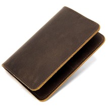 Male Driver License Holder Passport Cover Cow Leather Men Wallet Covers ... - $22.59