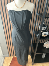 SHEIN sexy black dress size medium going out with front slip - $24.75