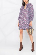 Isabel Marant Etoile Women Purple Virginie Floral Printed Mini Short Dre... - £132.54 GBP