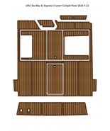 1990 Sea Ray 31 Express Cruiser Cockpit Pad Boat EVA Foam Teak Deck Floo... - $1,503.11 CAD