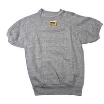 NWT 80s Deadstock Wrangler Sweatshirt Gray Heathered Short Sleeve Sz S 3... - $1,073.41 MXN