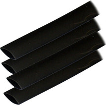 Ancor Adhesive Lined Heat Shrink Tubing (ALT) - 3/4&quot; x 12&quot; - 4-Pack - Black - £29.64 GBP