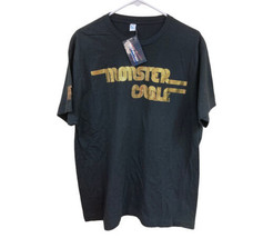 NEW Monster Cable Headphones Speakers Retro Style 2 Sided Black T Shirt ... - $20.78