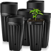 NEW 50  Pcs 7.8 Tree Seedling Pots Tall Tree Pots Plastic Deep Nursery Treepo - £20.24 GBP