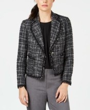 MSRP $149 Anne Klein Tweed One-Button Blazer, Size 8 - £63.30 GBP