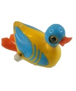 Tomy 1977 Swimming Duck Wind Up Plastic Toy. White knob. Works  - £12.36 GBP