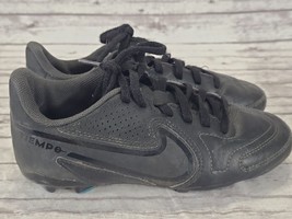 Nike Tiempo Legend 9 Club FG/MG Soccer Cleats Black DA1331-001 Mens Size 1.5Y US - £15.17 GBP