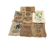 Burlap Jute Coffee Cacao Bean Sacks Vintage Variety Display Art You Choose - $8.19+