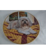 Lhasa Apsos Collector Plate Autumn Repose Patricia Bourque Danbury Mint ... - $25.45 CAD