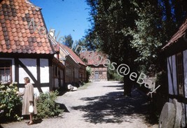 1940s Home and Wood Mill Woman Denmark Glass Slide - £2.72 GBP