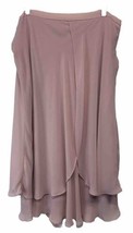 SLNY Blush Pink Chiffon Skirt Lined  Spring Summer Flowy NEW 16 - £19.35 GBP