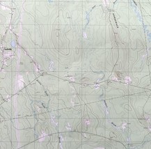 Map Olamon Maine 1988 Topographic Geological Survey 1:24000 27x22&quot; TOPO10 - $44.99