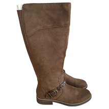 Earth Mira Round Toe High Shaft Casual Boots Brown Suede Size 7.5 New - $47.52