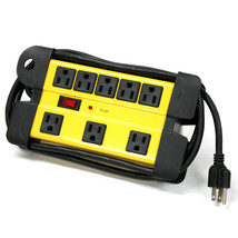 Hd Ul 8 Way Electrical Outlet Wall Plug L Power Strip Extension Cords - £53.48 GBP