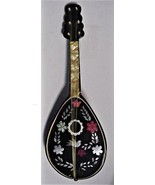 Inlaid Italian Mandolin Music Box Antique - $125.00