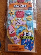 3D Scrapbooking Stickers Kids DIY crafts  Sea Life Fish Sea Horse New lot of 3 - £7.91 GBP