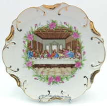 The Last Supper Wall Hanging Plate Vintage with 18K Gold Trim Japan - £10.26 GBP