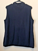 Jessica London Sweater Shell Size 2X Navy Blue - $18.79