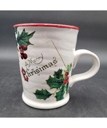 Williams Sonoma &quot;Vintage Christmas Postcard&quot; Holly Holiday White Coffee ... - $16.23 CAD
