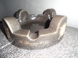 Gurkha Black Ceramic Large Size Cigar Ashtray 10" Diameter image 5