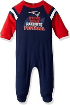 NFL New England Patriots Baby IT&#39;S TIME TO PLAY Sleeper size 3-6 Month by Gerber - £21.57 GBP