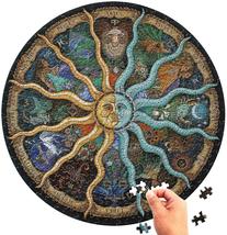 500pcs Round Jigsaw Puzzle Zodiac Horoscope Puzzle Educational Toy - £20.74 GBP