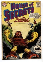House Of Secrets #33 Comic Book 1960 Dc Comics Mark Merlin Monster - £18.85 GBP