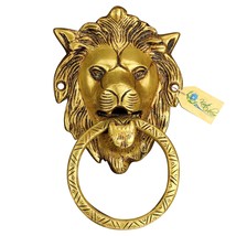 Home &amp; Decor - Antique Brass Lion Door Knocker,, Material: Brass,, Free shipping - £26.32 GBP