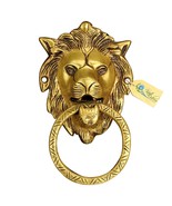 Home &amp; Decor - Antique Brass Lion Door Knocker,, Material: Brass,, Free ... - £25.57 GBP