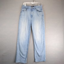 Gap Denim 90s Loose Jeans Women&#39;s 8 Stetch 30x30&quot; Light Wash Straight Le... - $20.00