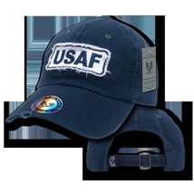 Air Force Frayed Vintage Destroyed Look Usaf Blue Military Embroidered Hat Cap - £26.56 GBP