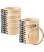 Embroidery Hoop Bulk Tiny Small Wooden round Circle Cross Stitch Bamboo ... - $57.12