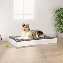  Dog Bed White Solid pine wood Medium Minimalistic Dog Bed - $134.49