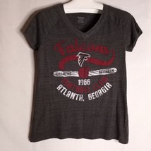 Reebok  Women&#39;s Falcons Hardnose Gridiron Gray Short Sleeve T-Shirt Size L - £15.03 GBP