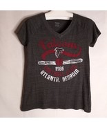 Reebok  Women&#39;s Falcons Hardnose Gridiron Gray Short Sleeve T-Shirt Size L - $18.81