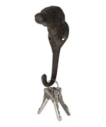 Pack Of 2 Cast Iron Rustic Canine Pet Pal Dog Wall Coat Keys Hook Sculpt... - $368.02 MXN