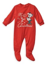 NEW Disney Store Mickey Mouse My 1st Christmas Sleeper Baby Holiday Sz 6-9 mths - £16.77 GBP