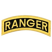 Army Ranger Tab Rocker 5&quot; Back Jacket Embroidered Military Patch - £22.41 GBP