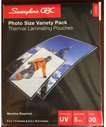 Swingline GBC Thermal Laminating Pouches, 5 ml, Photo Size, 30 Pouches - $9.97