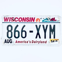 2016 United States Wisconsin Dairyland Passenger License Plate 866-XYM - £13.19 GBP