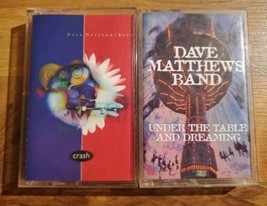 Dave Matthews Band Cassette Tape Lot Of 2 Crash &amp; Under The Table And Dreaming  - £25.68 GBP