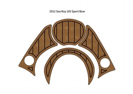 2012 Sea Ray 185 Sport Bow Pad Boat EVA Foam Faux Teak Deck Floor Mat Fl... - $342.26 CAD