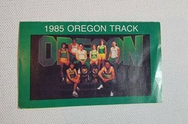 Vintage 1980s Oregon Ducks Mini Pocket Schedule 1985 Track and Field  - $9.79