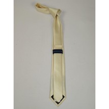 Men's Tie ZENIO By Stacy Adams Slim Skinny Twill Woven Soft Silky Z9 Ivory image 2