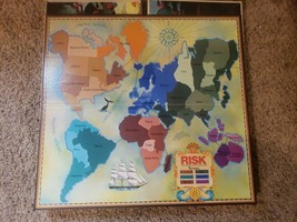 Game Board ONLY  - Vintage 1980&#39;s Risk Replacement Part WORLD MAP - £14.90 GBP