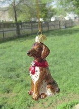 Quality Glass GERMAN SHORTHAIR III Blown Glass Dog Breed Christmas Ornament - £11.94 GBP