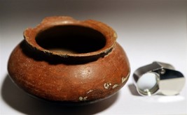 Genuine Pre Columbian Terracotta 4.5&quot; Round Base Bowl vgc.  - $166.25