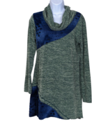 Yak &amp; Yeti Women&#39;s Sz S Long Boho Sweater Cowl Neck Distressed Layered F... - £19.55 GBP