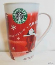 Starbucks Tall Christmas Mug 2010 &quot;Share&quot; Bone China 6&quot; - £11.85 GBP